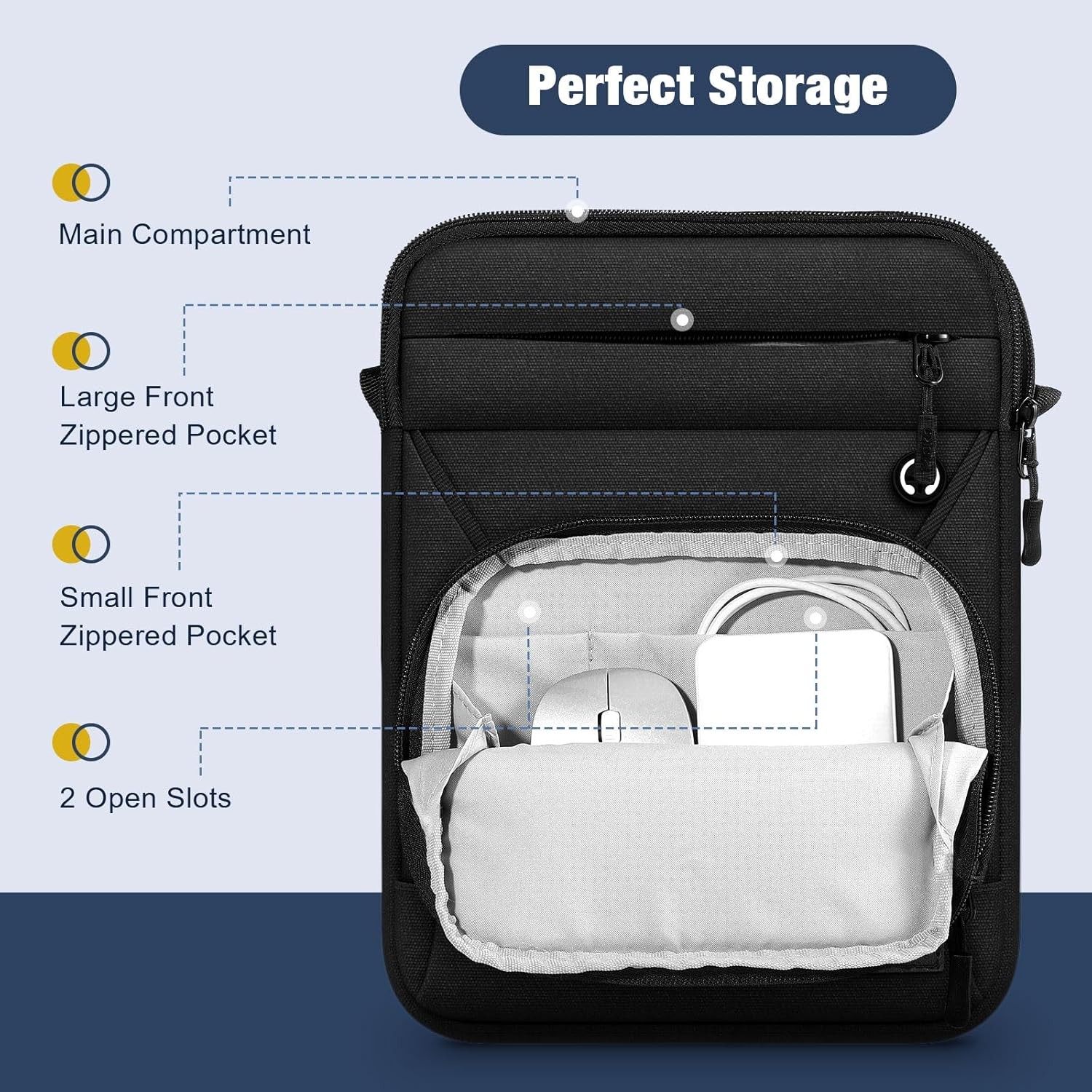 13-14 Inch 360° Protective Laptop Sleeve Bag, Fits Mac Neo 13/Air 13/13.3/13.6 I