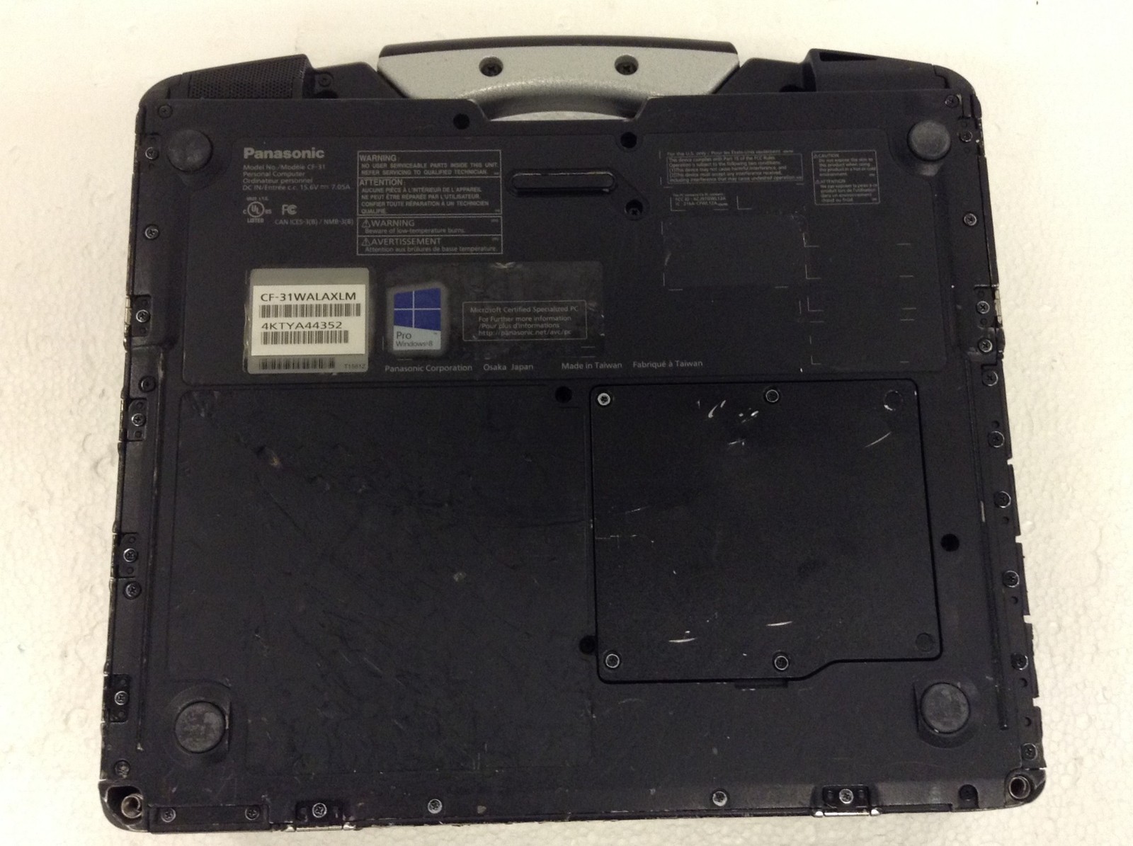 Panasonic Toughbook CF-31 MK4 i5-3340M 2.7GHz 13.1″ Touch Laptop 4GB Stylus NoHD