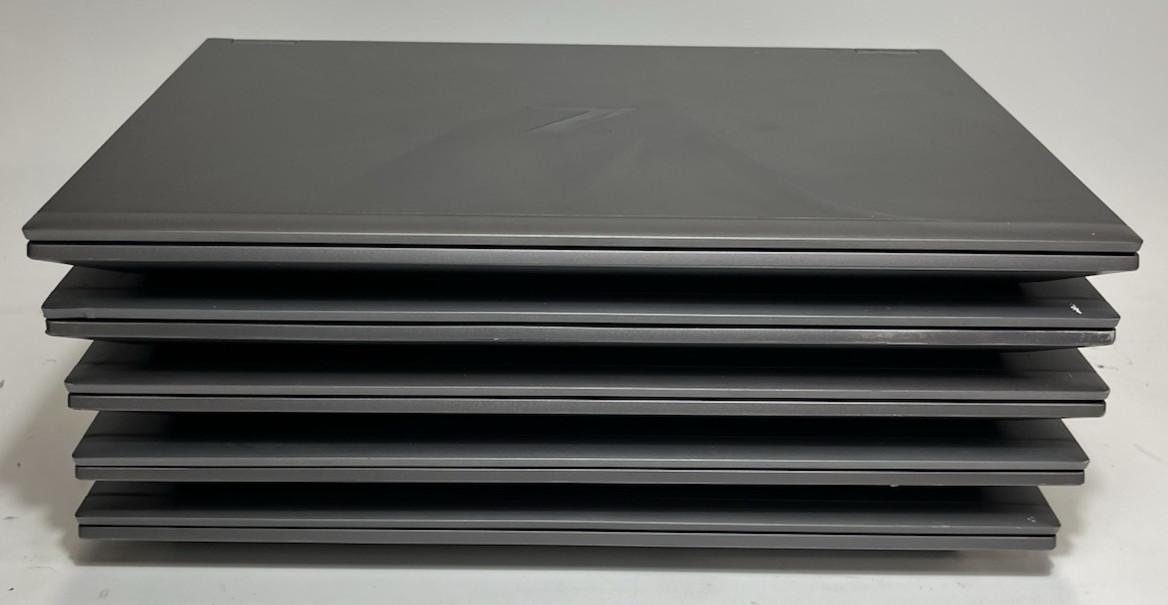 LOT OF 5 HP ZBook Fury 15 G7 i7-10850H – 8GB RAM – 512GB NVMe – 4GB T2000 – W11P