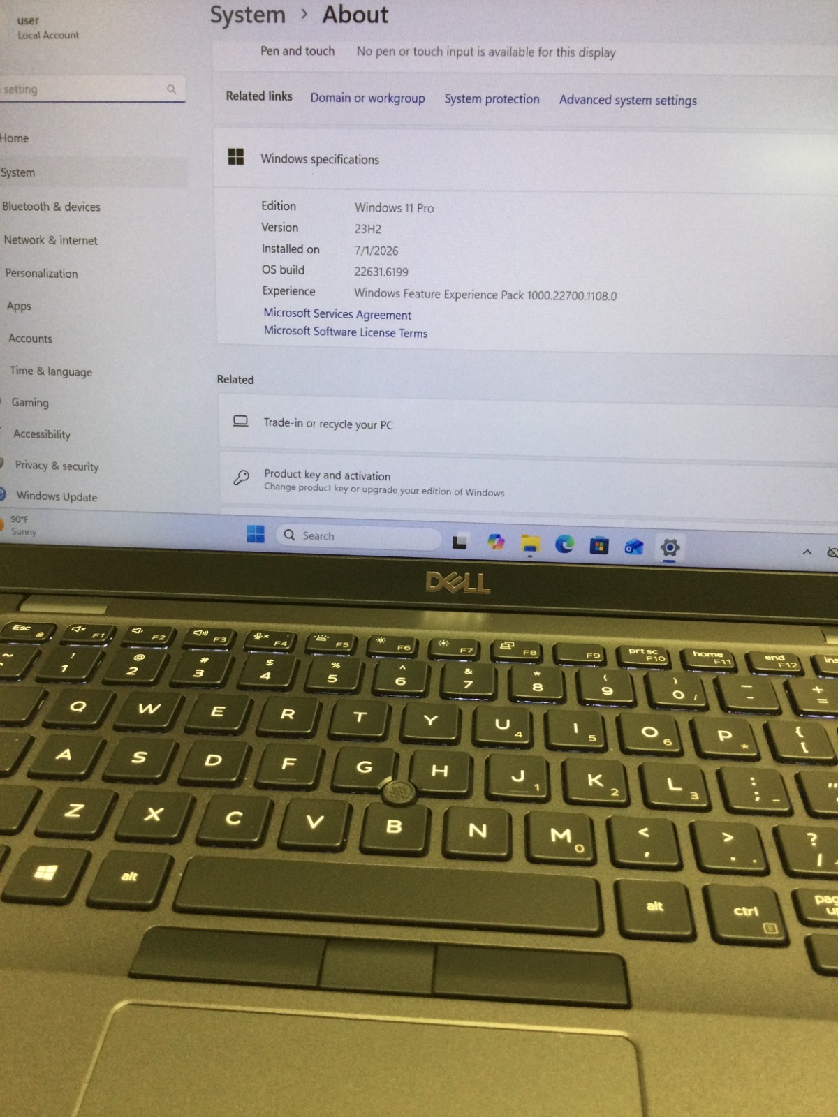 Dell Latitude 5400 14” Core i7-8665U 1.90GHz 8GB RAM 256GB SSD win 11 pro