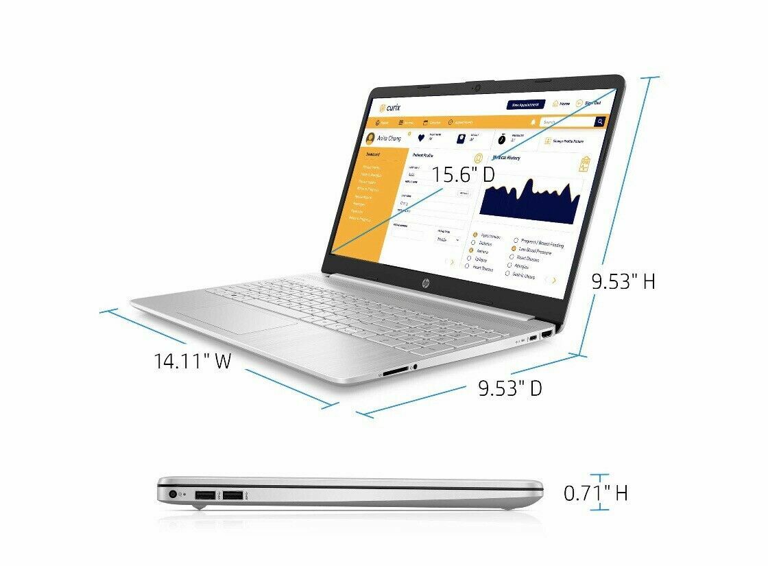 HP 15.6″ HD, i3-1005G1 3.4GHz, 4/8GB RAM, 128/256/500GB SSD Windows 10 Brand New