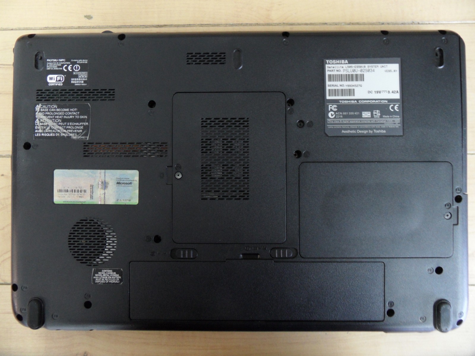 Toshiba Satellite L505 L505-ES5018 Laptop For Parts Posted Bios No Hard Drive *