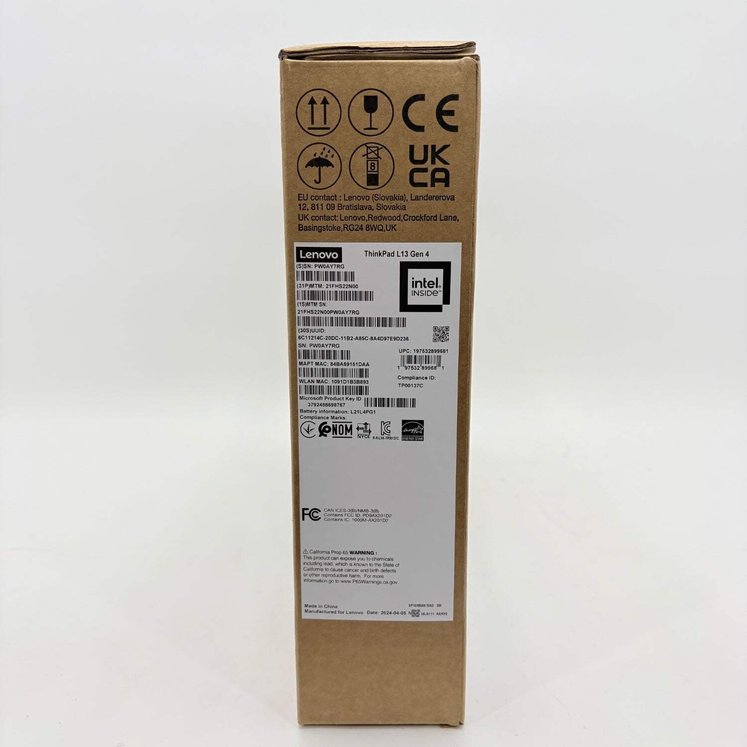 New Lenovo ThinkPad L13 Gen 4 13.3″ i5-1335U 1.4GHz 16GB RAM 256GB SSD