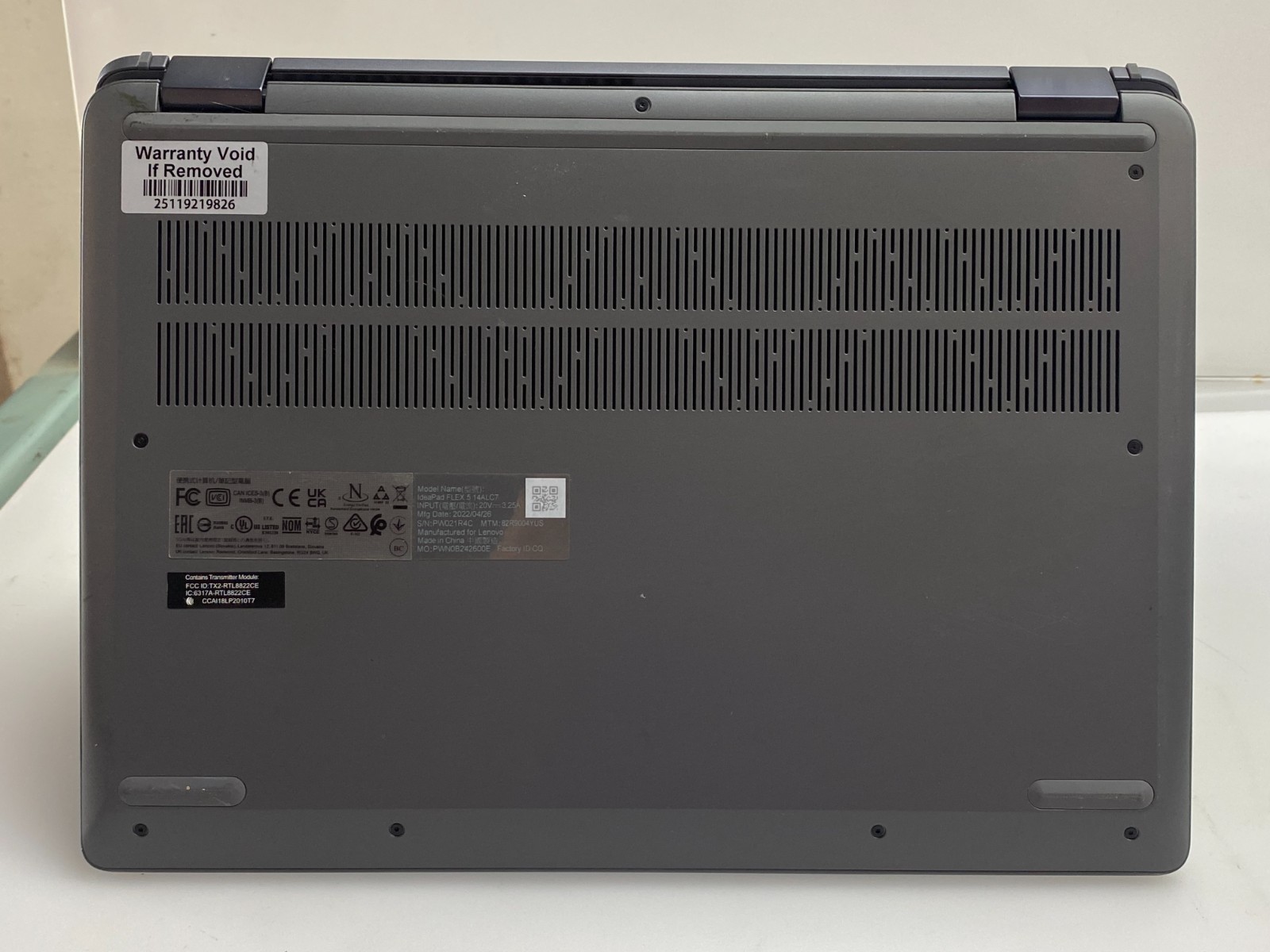 Lenovo IdeaPad Flex 5 14″ Touch Ryzen 3 2.7GHz 8GB RAM 256GB NVMe Radeon W11H