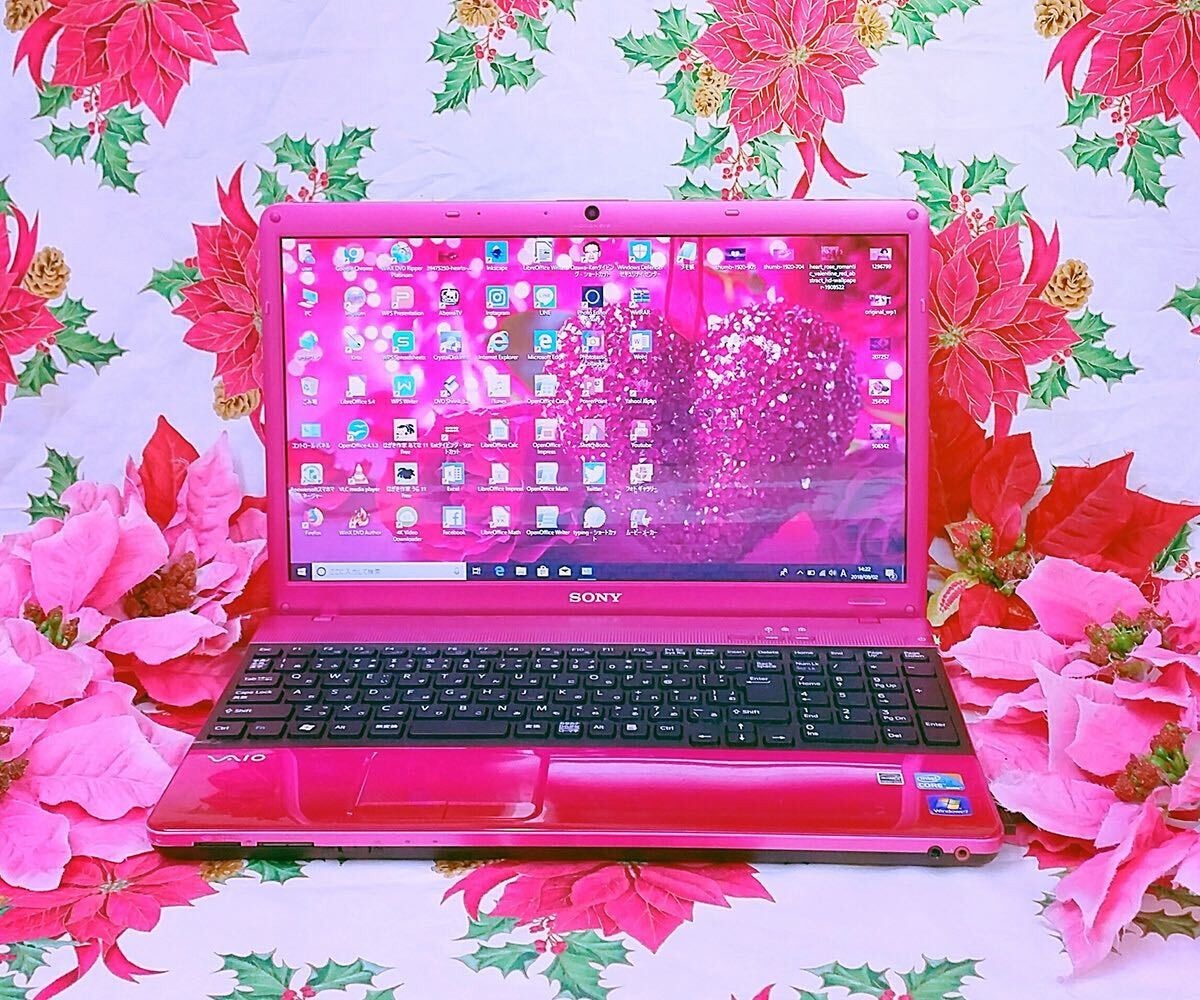 SONY VAIO Pink Intel Core i5 Windows 11 SSD 256GB 8GB Blu-ray DVD Used from JP
