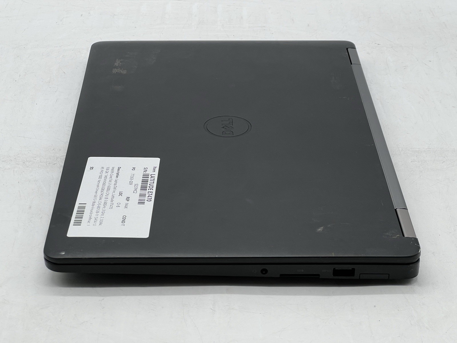 Dell Latitude E7470, i7-6600U CPU, @ 2.60GHz, 8GB RAM, 128GB SSD-No OS/AC