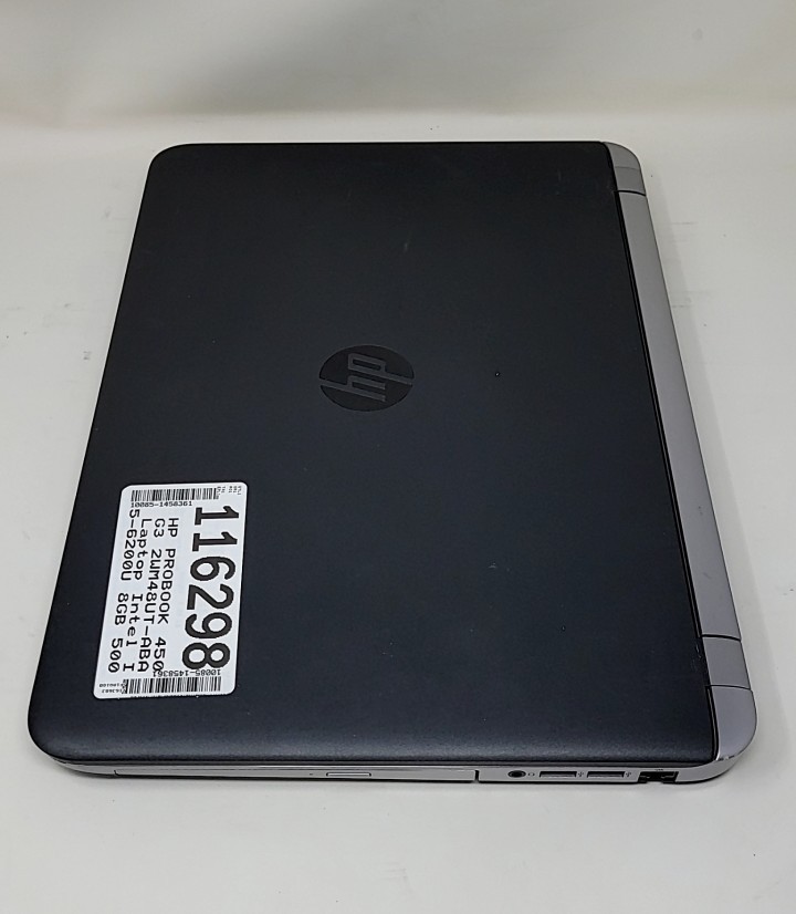 HP PROBOOK 450 G3 2WM48UT-ABA Laptop Intel I5-6200U 8GB 500GB SEE NOTES