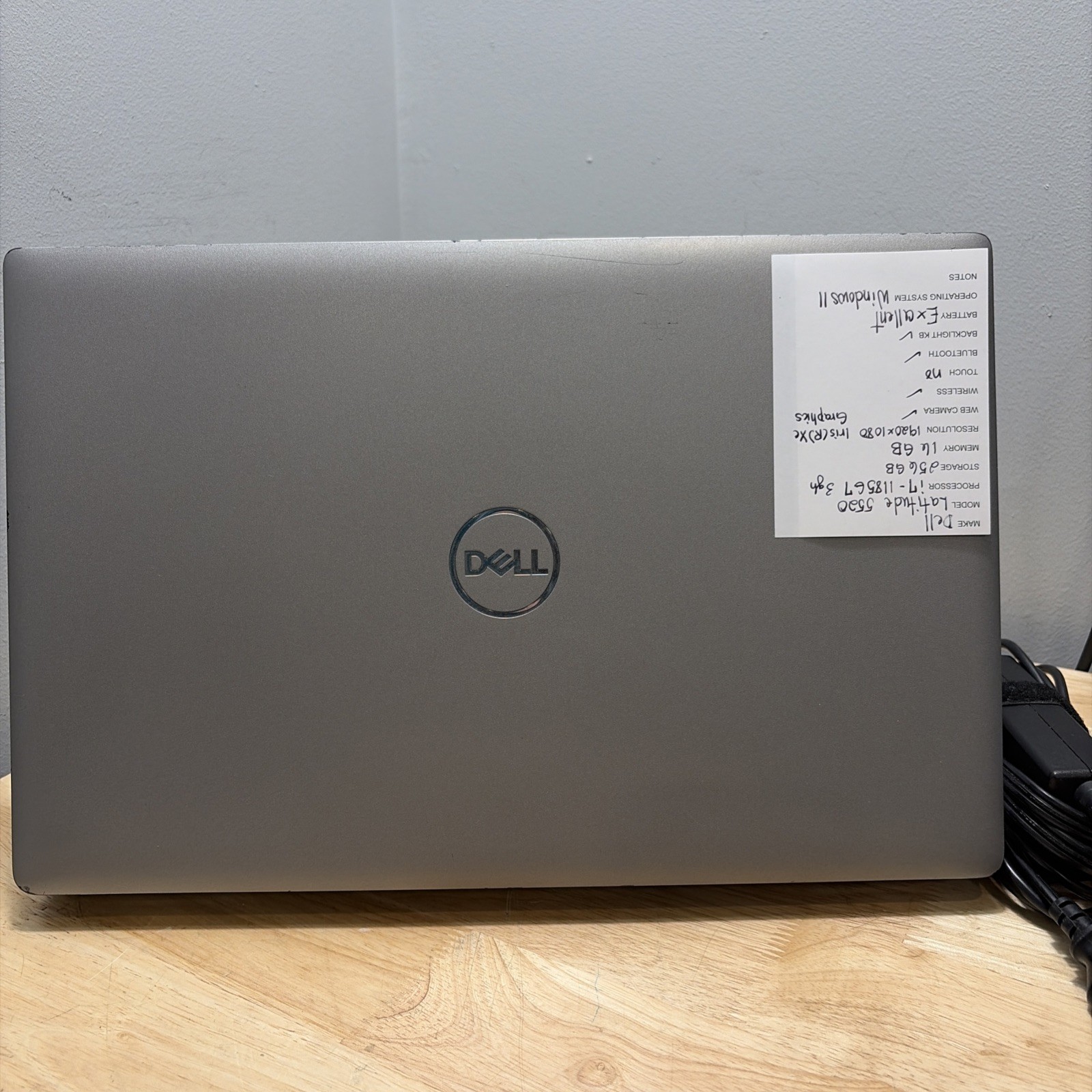 Dell Latitude 5520 Core i7-1185G7 3.00GHz, 16GB, 256GB SSD WebCam, WiFi W11 Cord