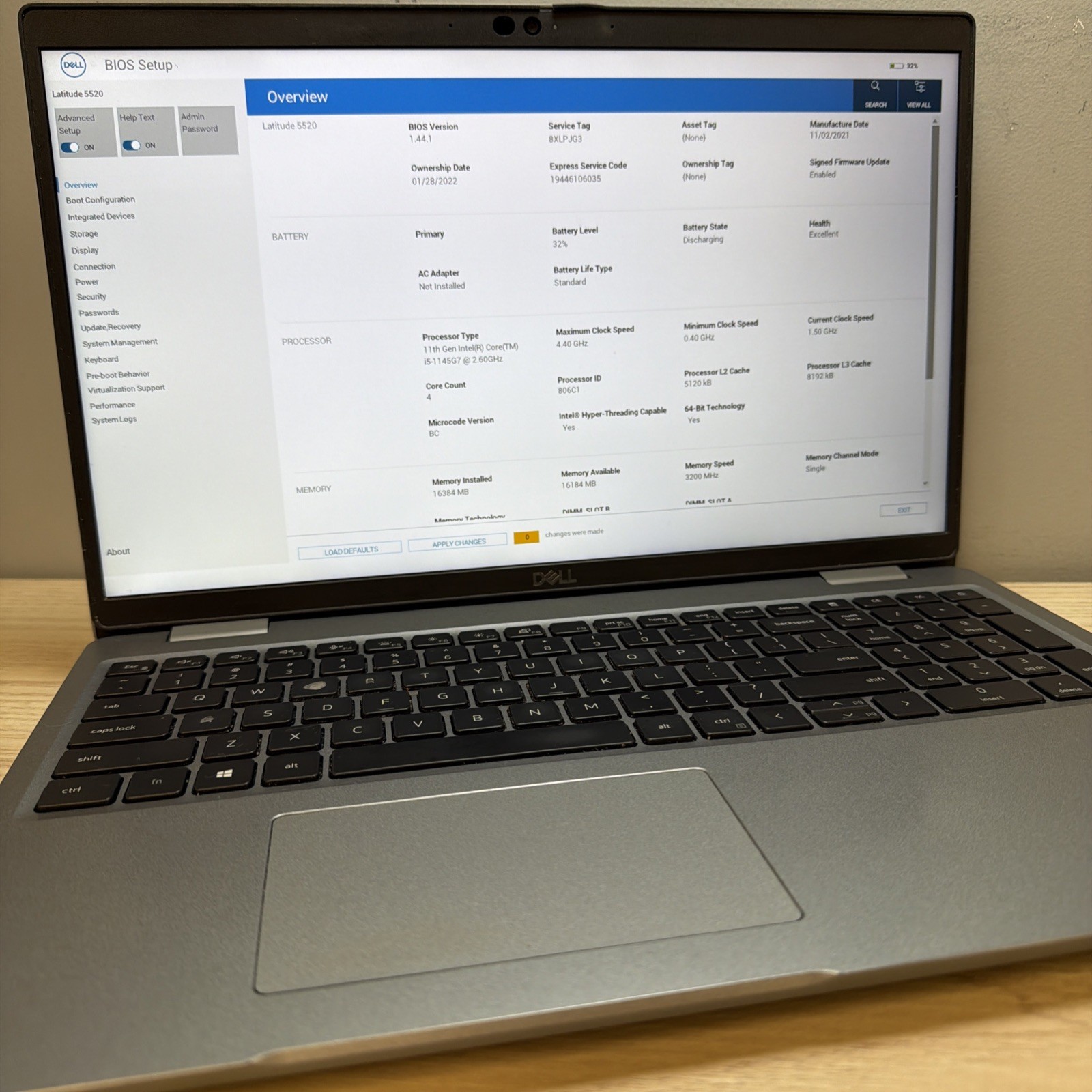 Dell Latitude 5520 i5-1145G7 16GB 512GB SSD 15″ FHD Win11