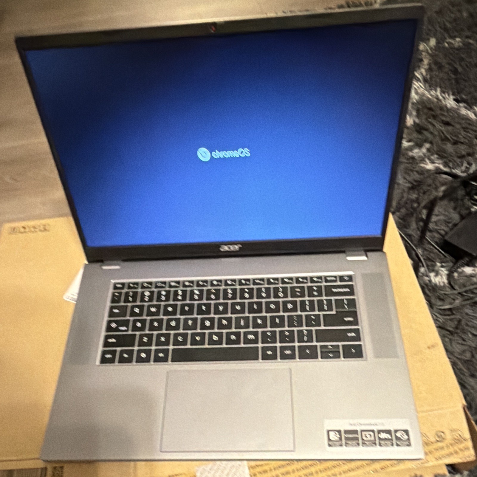 Acer Chromebook 315 15in Silver Chrome OS Intel Celeron N Laptop w/ Charger