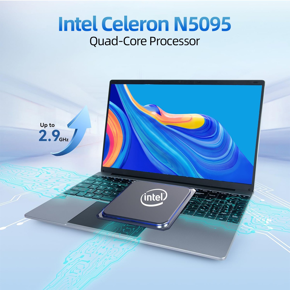 New 15.6″ Windows 11 Laptop, Intel Celeron N5095 12GB RAM 512GB SSD, Business