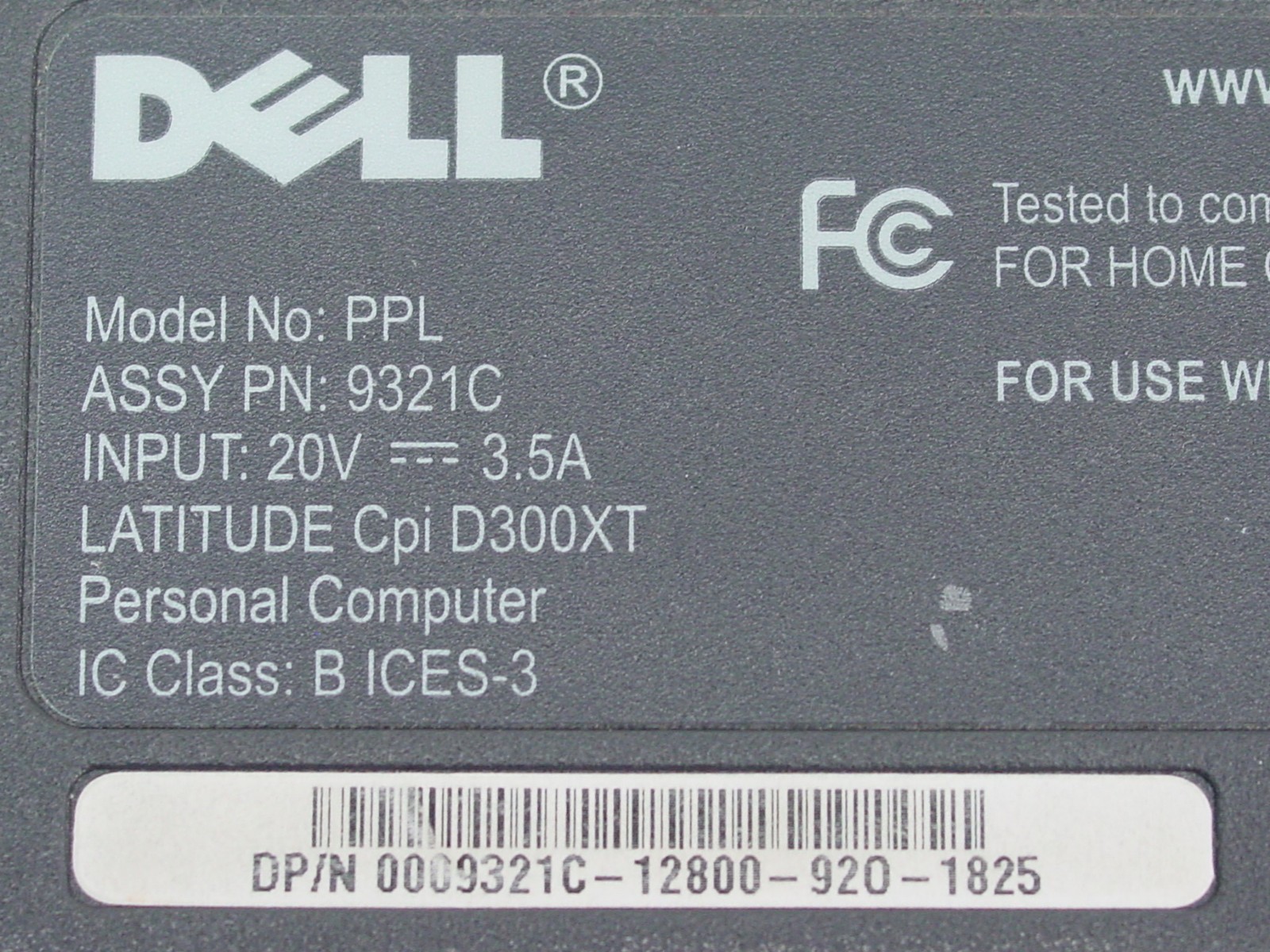 Dell 9321C PII 300MHz Laptop – Latitude CPi D266XT – Missing Parts + Damage
