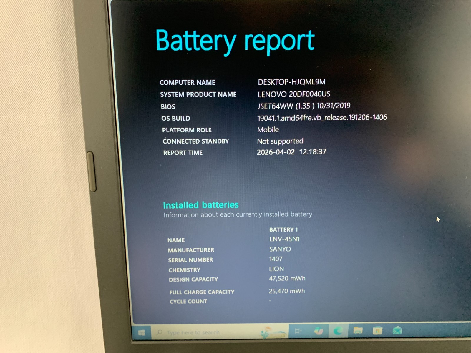 Lenovo ThinkPad E550 Laptop Intel Core i7-5500U 2.4GHz, 8GB RAM, 500GB SSD, W10P