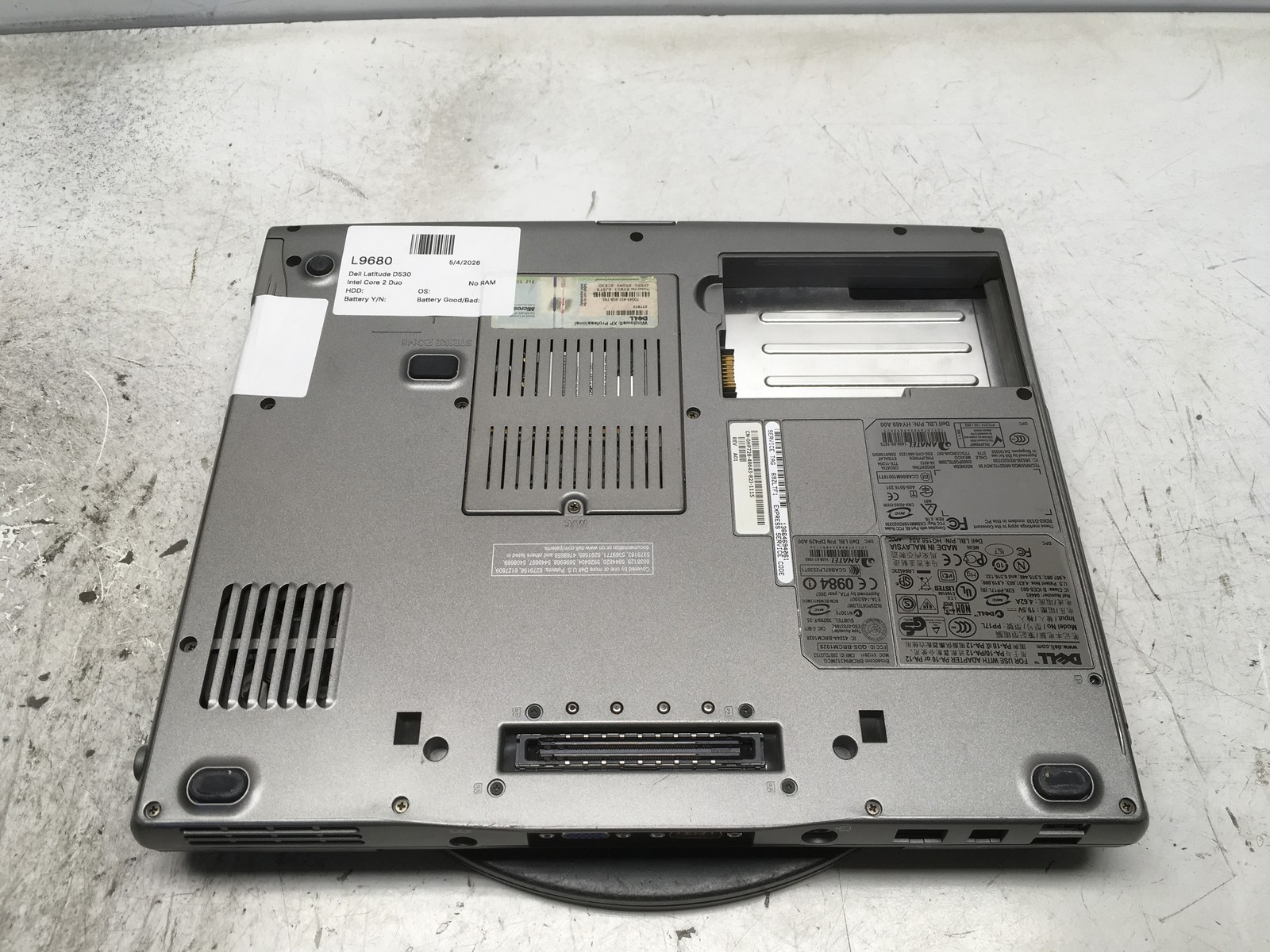 Dell Latitude D530 Intel Core 2 Duo No RAM NO HDD No Batt