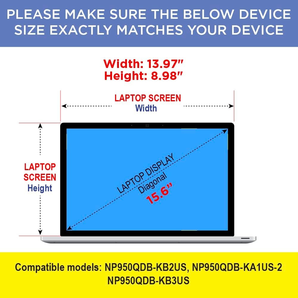 Matte Anti Glare Screen Protector for Samsung Galaxy Book Pro 360 15.6 inch (2 P