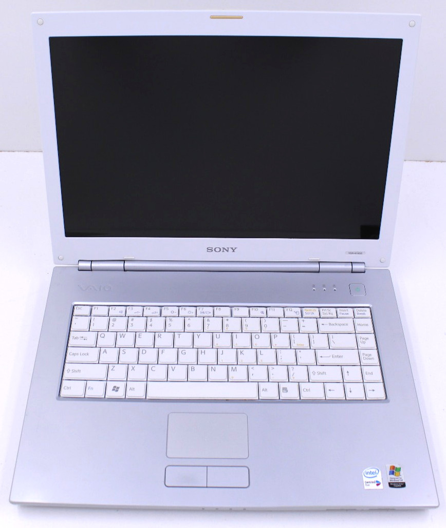 Sony Vaio VGN-N130G Core Duo @ 1.6GHz 3GB RAM 250GB SSD Windows XP MCE SP3