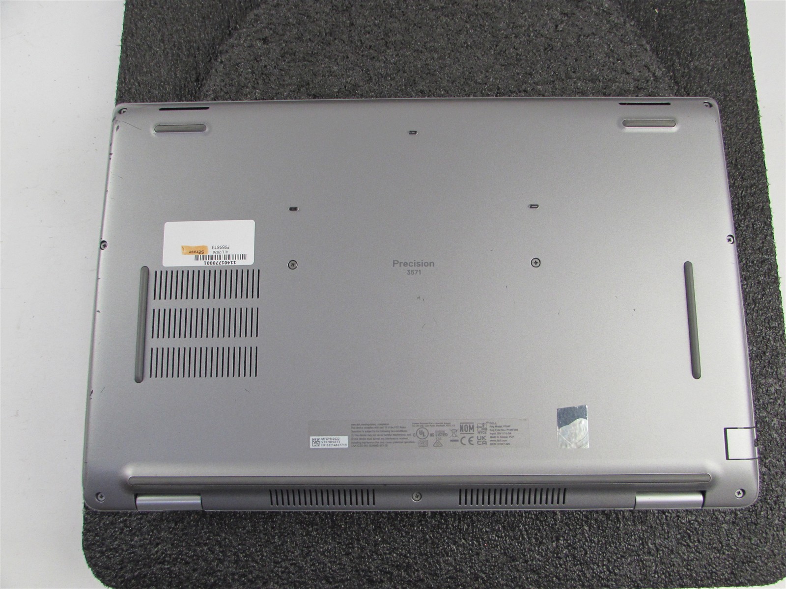 DELL PRECISION 3571 1920X1080 FHD CORE I7-12800H 512GB 16GB RAM T600 NO O.S