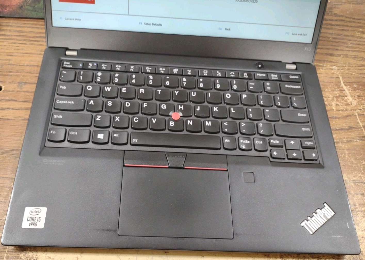 LENOVO THINKPAD X13 (Gen 1) W/ INTEL I5-10310U, 512GB SSD, 8GB.