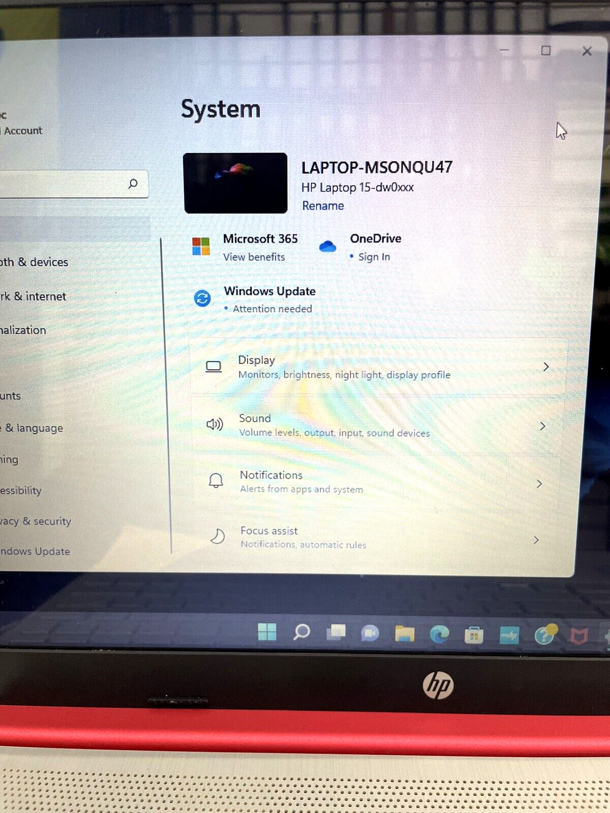 HP 15-DW081W Laptop 512GB + 8 GB RAM