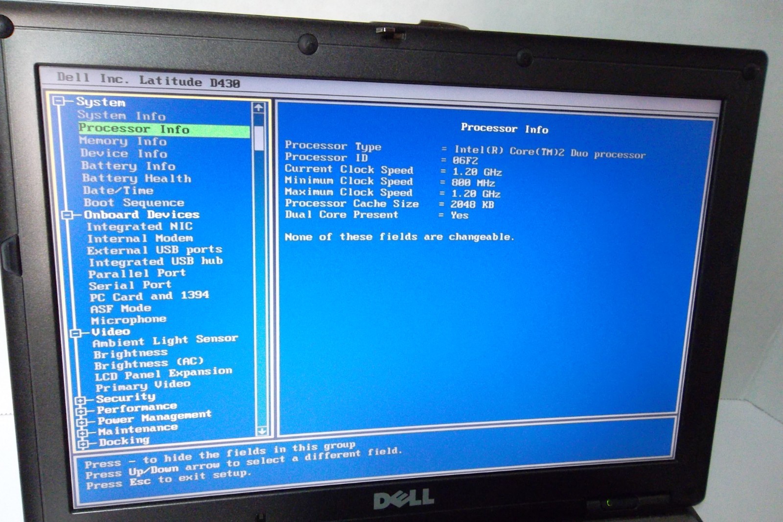 Dell Latitude D430 Intel C2D 1.20GHz 2GB Wi-Fi Bluetooth 1394 80GB Intel 945GMS