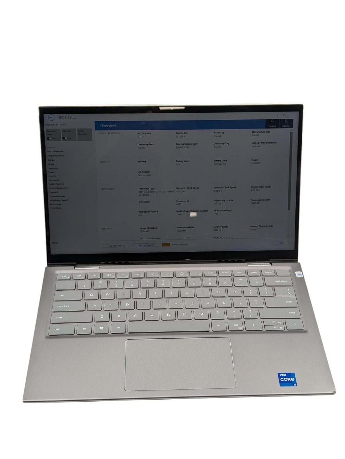 Dell Inspiron 14 5410 2-in-1 i7-1165G7 2.80GHz 16GB RAM 512GB SSD Grade D