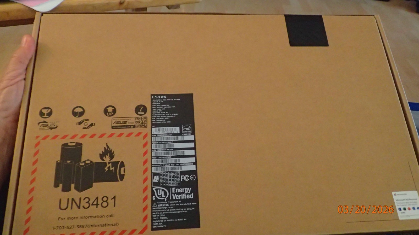 ASUS 15.6” Vivobook Go Intel Dual Core N4500/4GB/128GB SSD SEALED 1 YEAR MSO