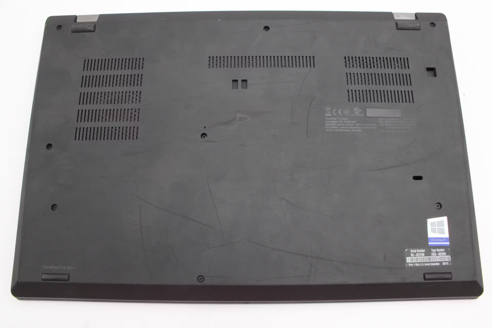 Lenovo ThinkPad T15 Gen 1 Used 15.5″ i5-10210U, 256GB NVMe, 8GB RAM
