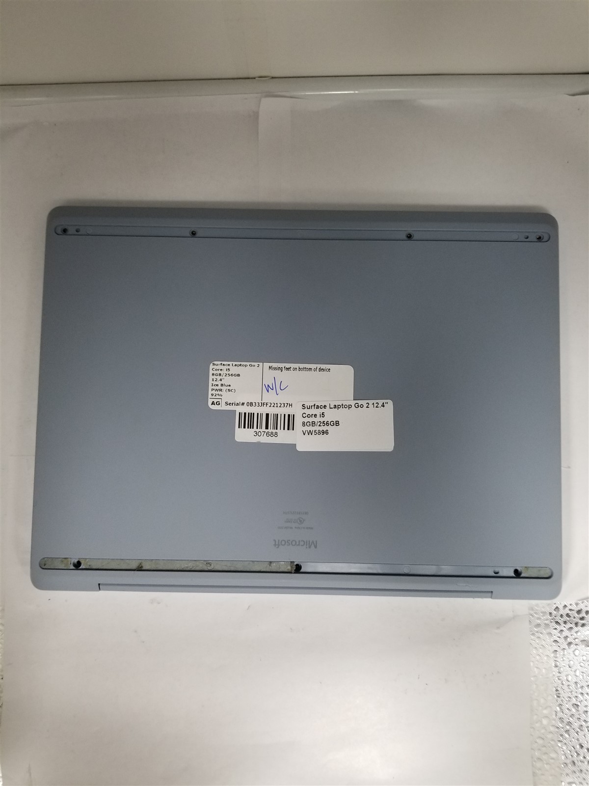 Microsoft Surface Laptop Go 2 Core i5 12.4″ 8GB/256GB Blue Reduced Price VW5896
