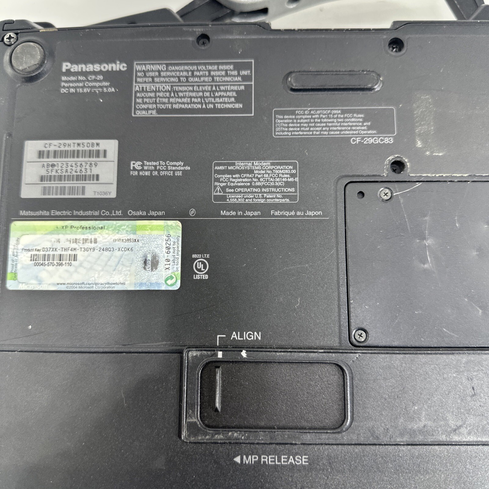 Lot Of 3). Toshiba Portege M200 Panasonic Cf-29 Elite PC A320 As Is Untested