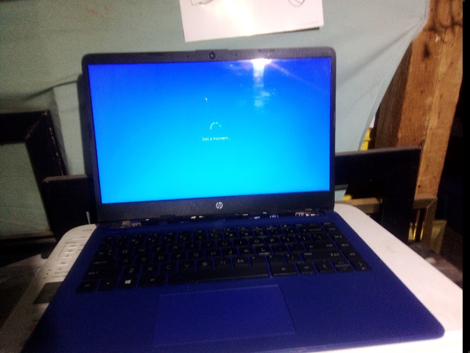HP 14″ (64GB SSD, Intel Celeron N, 1.1 GHz, 4GB) Laptop – Indigo Blue…
