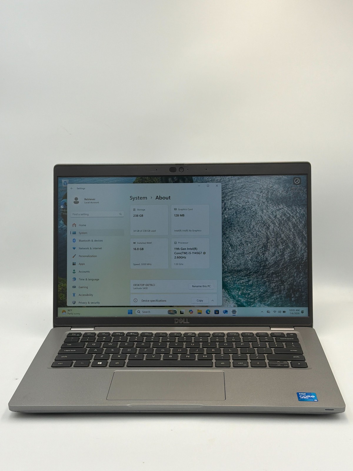 Dell Latitude 5420 (2021) 11th Gen Intel Core i5 -1145G7 @2.60GHz 16GB RAM 256GB