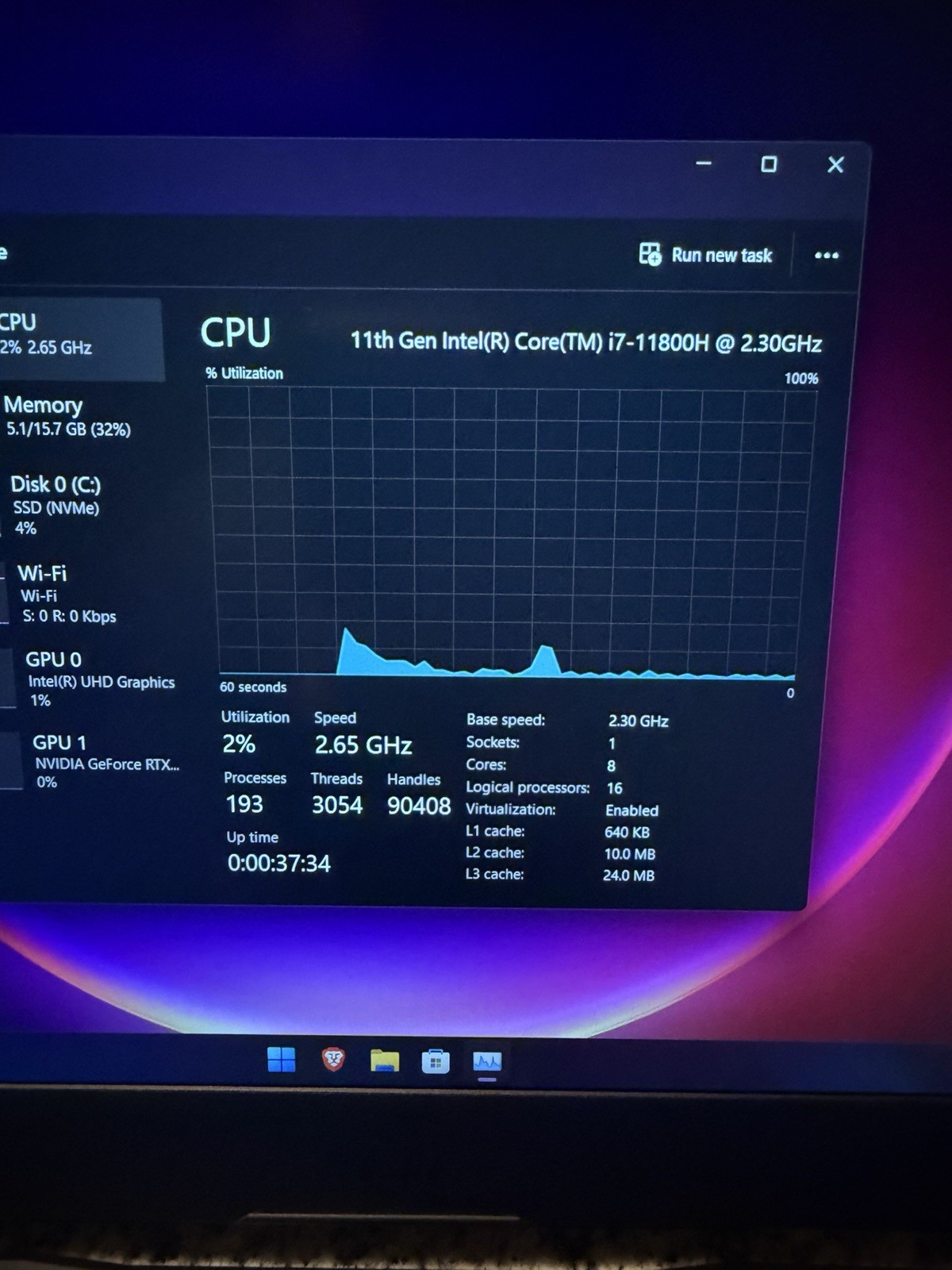 MSI Pulse GL66 Gaming Laptop i7-11800H RTX 3070 500GB SSD 16GB DDR4 RAM