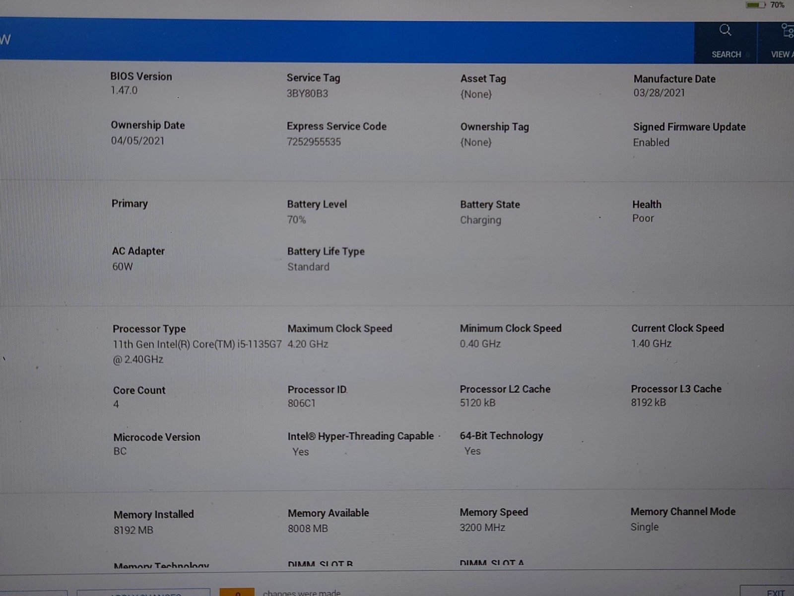 Dell Latitude 5520 15.6″ FHD i5-1145G7 8GB RAM 256GB SSD No OS
