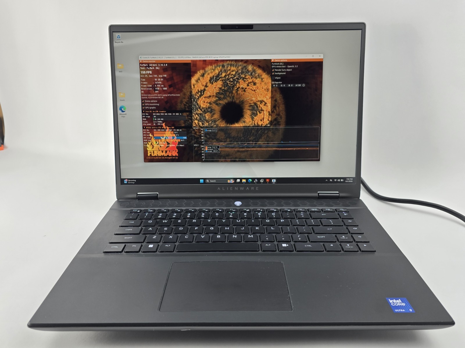 Dell Alienware M16 R2 16″ Ultra 9 185H 32GB 1TB RTX 4070 – For Parts – AS-IS
