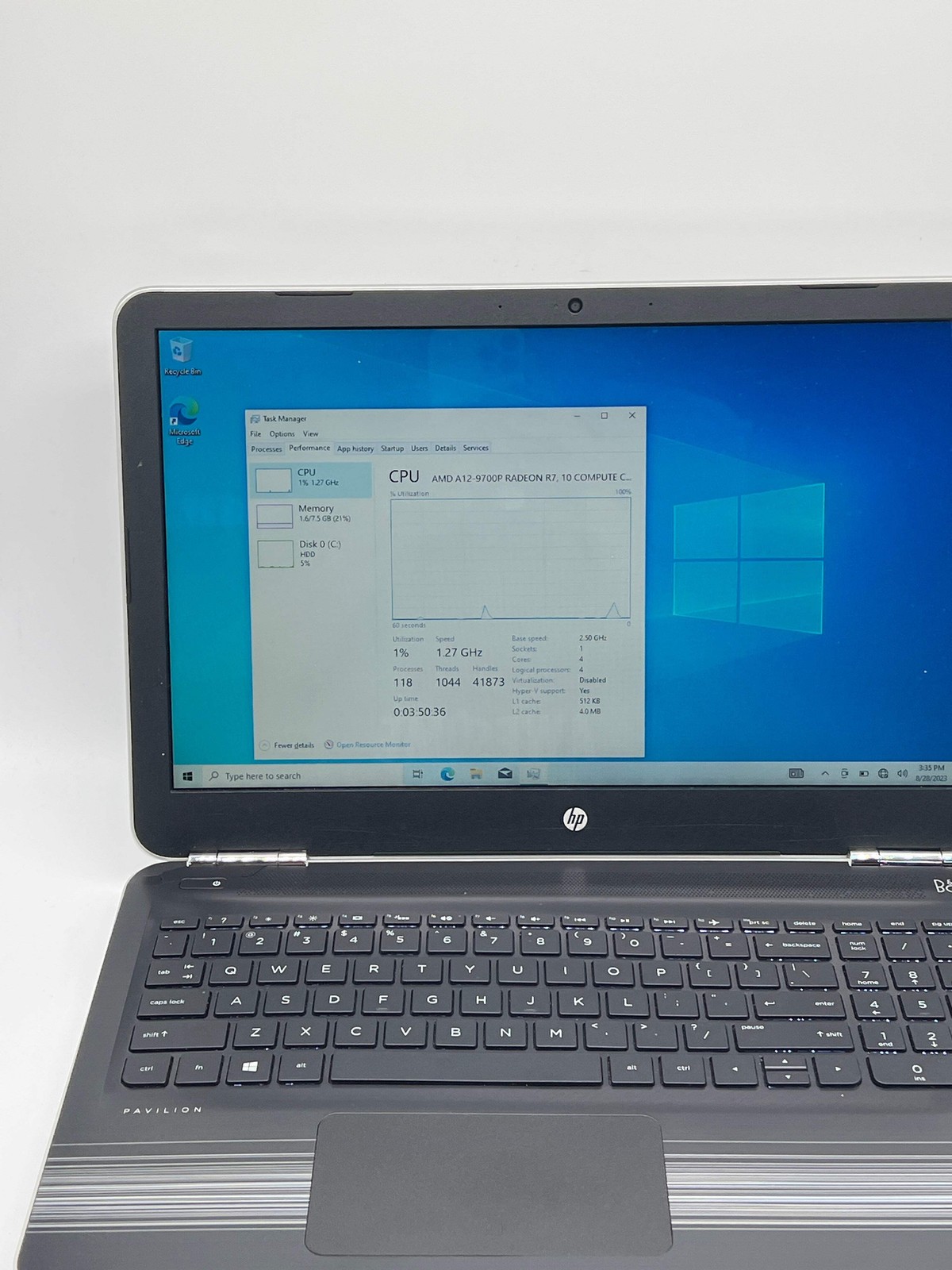 HP Pavilion 15-aw053nr AMD A12-9700P 8GB RAM 1TB HDD – For Parts (Read)