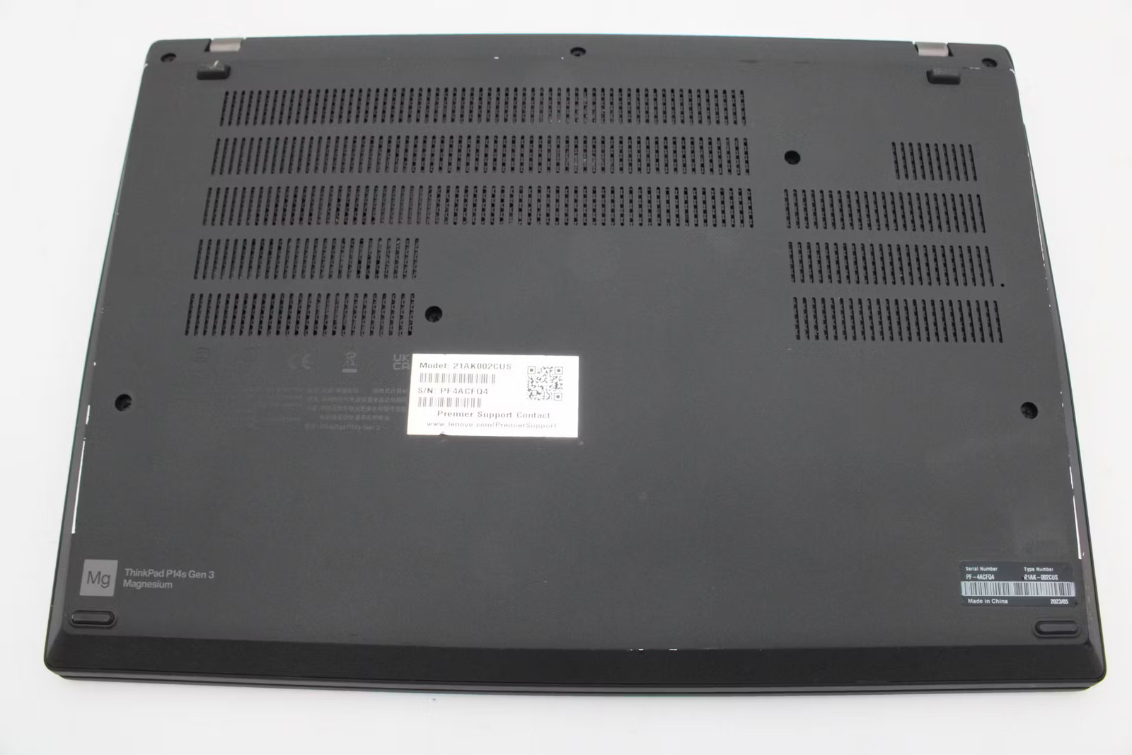 Lenovo ThinkPad P14s Gen 3 Used 14″ i7-1260P, 512GB NVMe, 16GB RAM, T550
