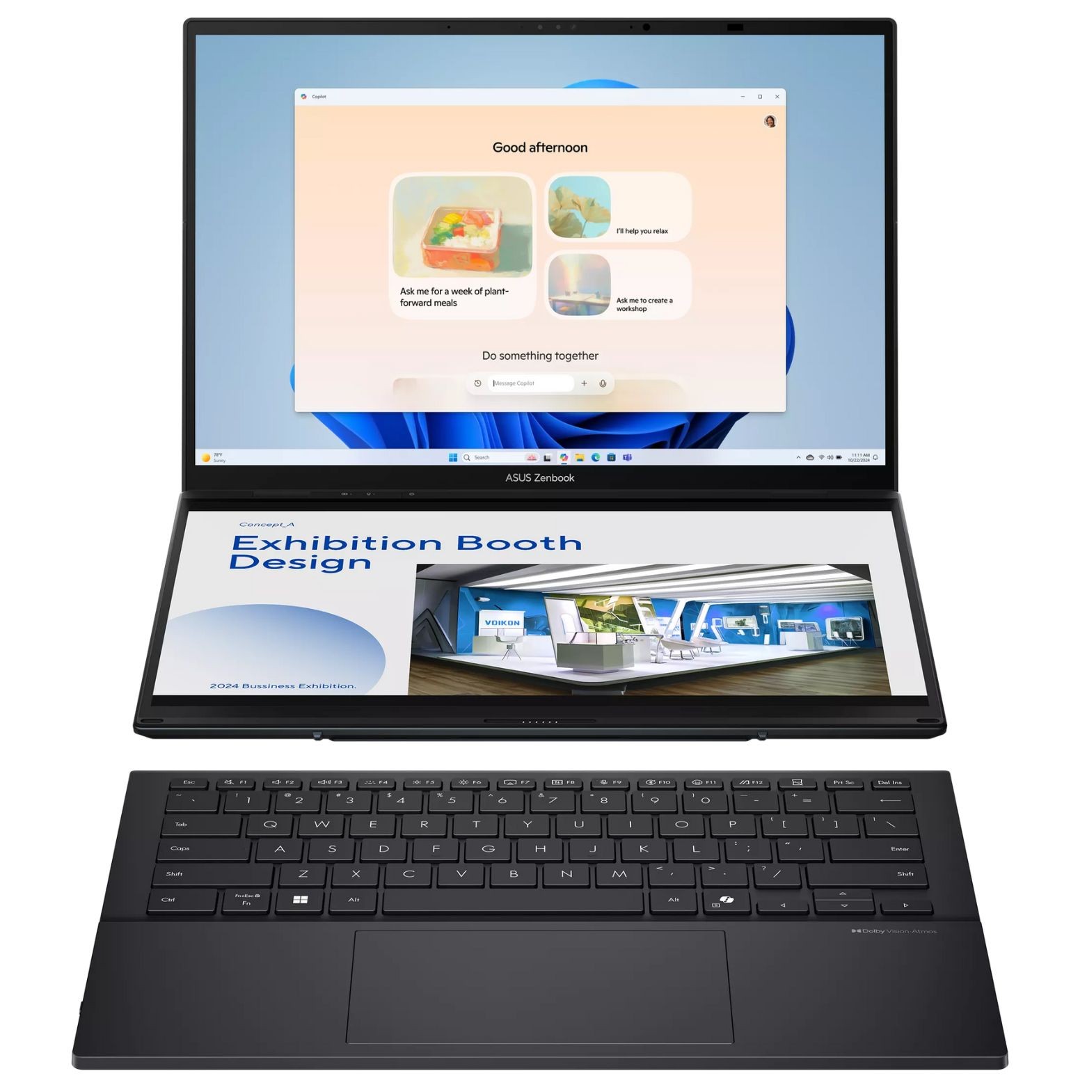 ASUS Zenbook DUO 14″ OLED Touch Intel Ultra 9 185H 16GB 1TB SSD W11H Laptop BK