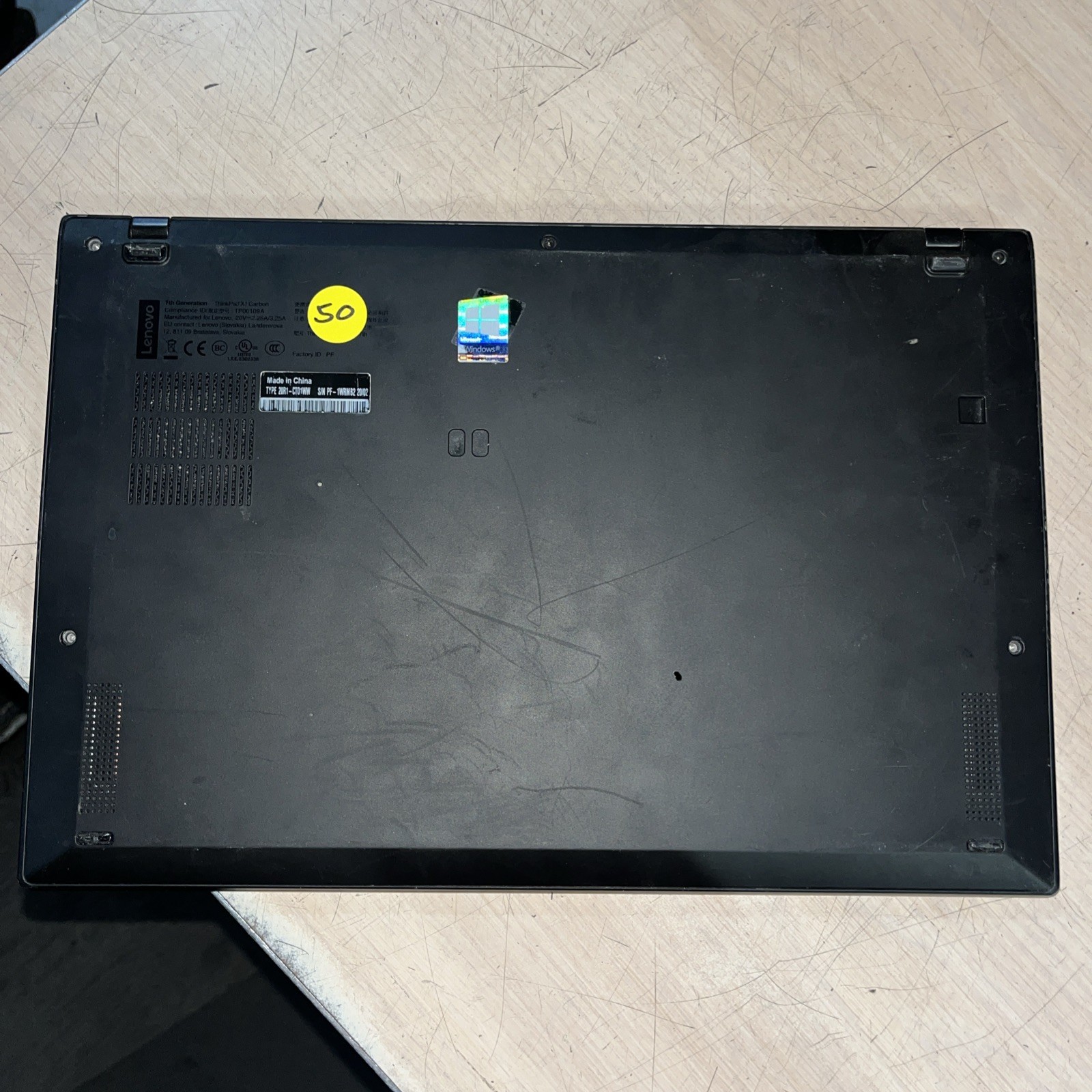 LENOVO X1 CARBON 7TH GEN INTEL CORE I5 8TH GEN 8GB RAM NO HD