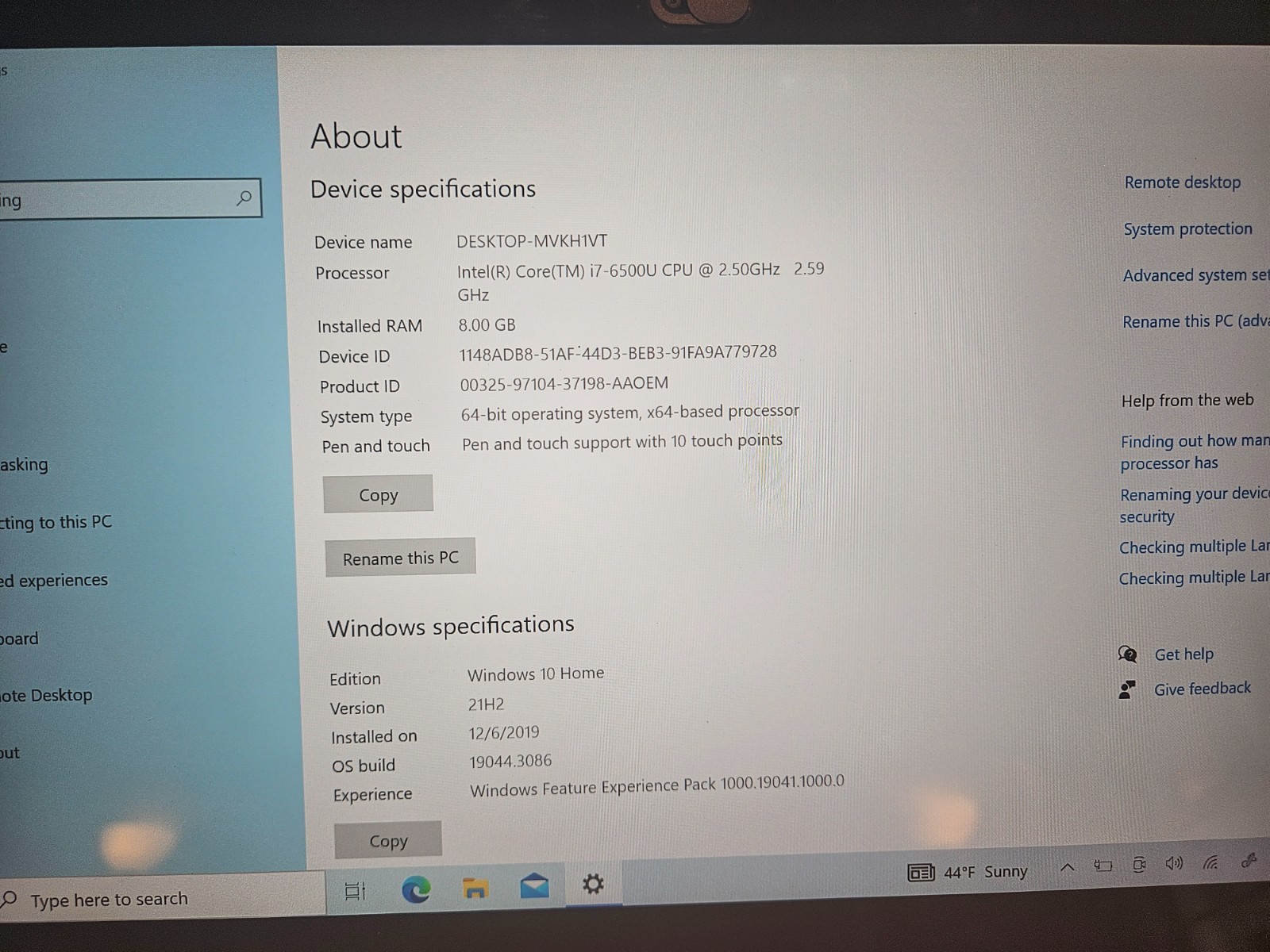 HP Spectre x360 Convertible 13-4103DX i7-6500U | 8GB RAM | 256GB SSD | Win 10