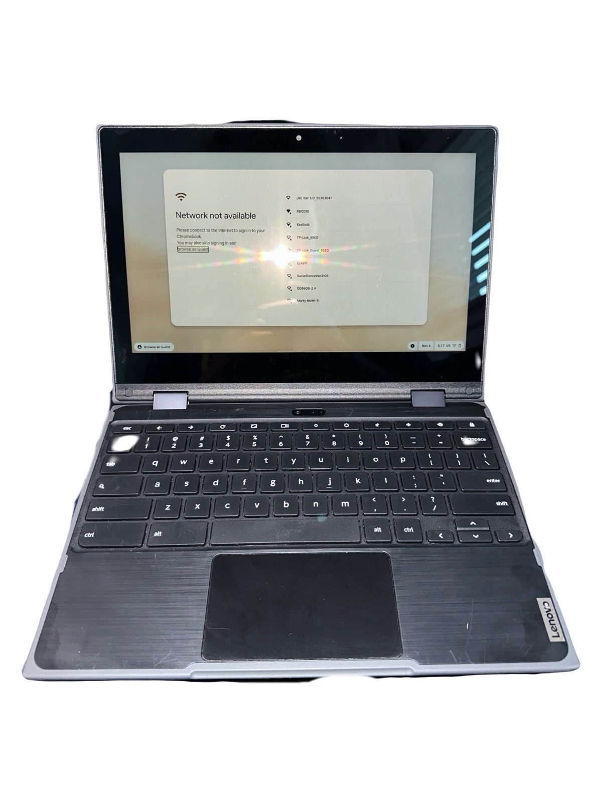 Lenovo 500e Gen 2 Chromebook 2-in-1 Laptop Touchscreen WiFi 4GB 32GB A Grade
