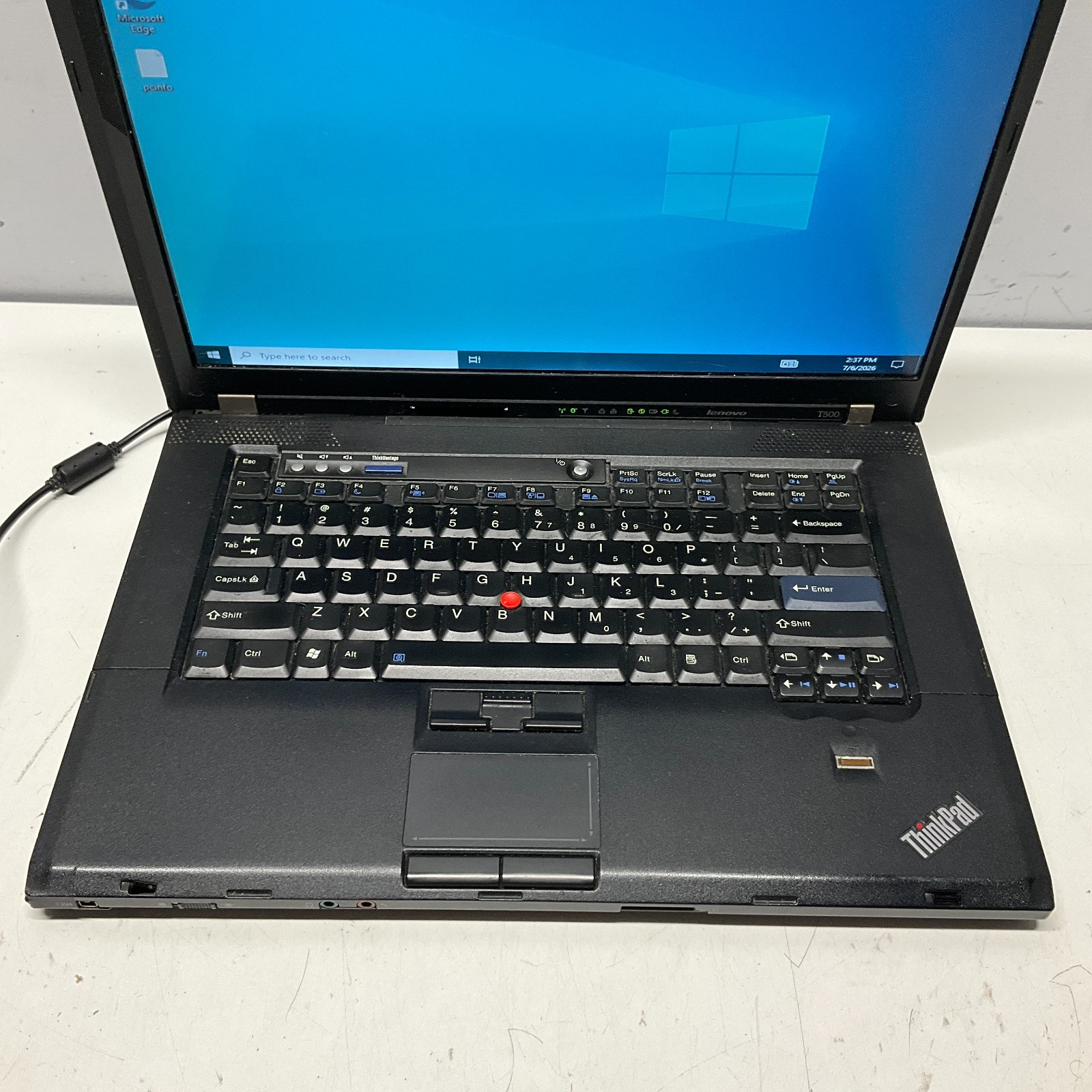 Lenovo ThinkPad T500 Intel Core 2 Duo T9400 2.53GHz 8GB 160GB HDD Win 10 Pro