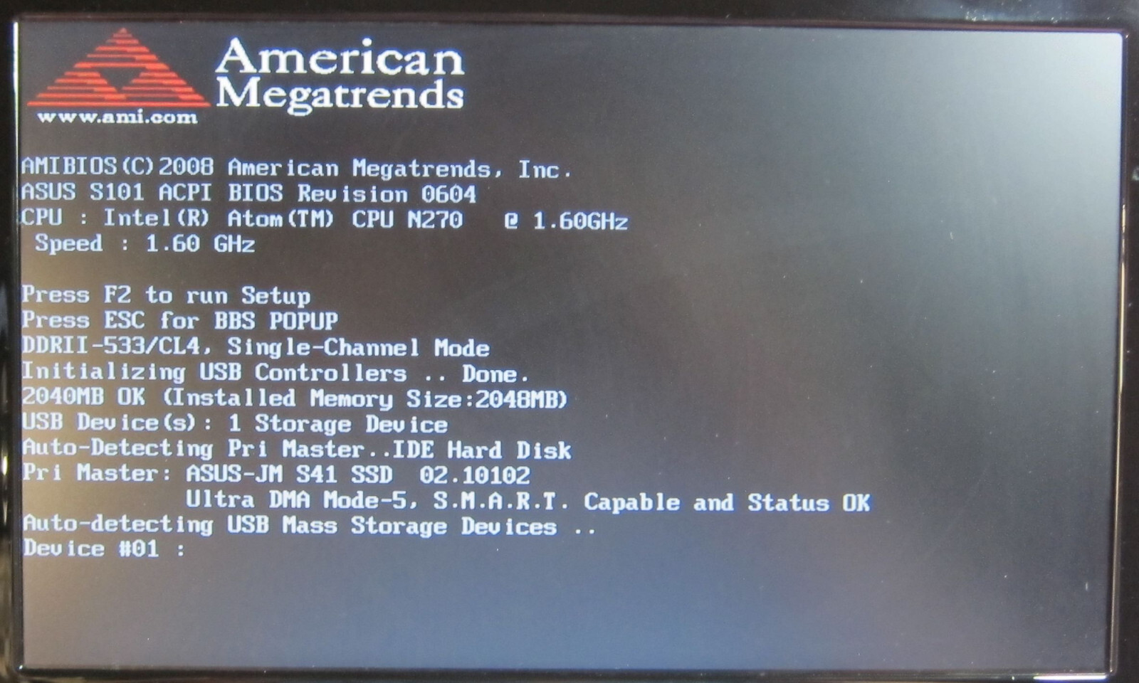 Rare Asus Eee PC S101 Atom N270 1.6GHz, 2GB Ram, 16GB SSD, WiFi, Camera Notebook