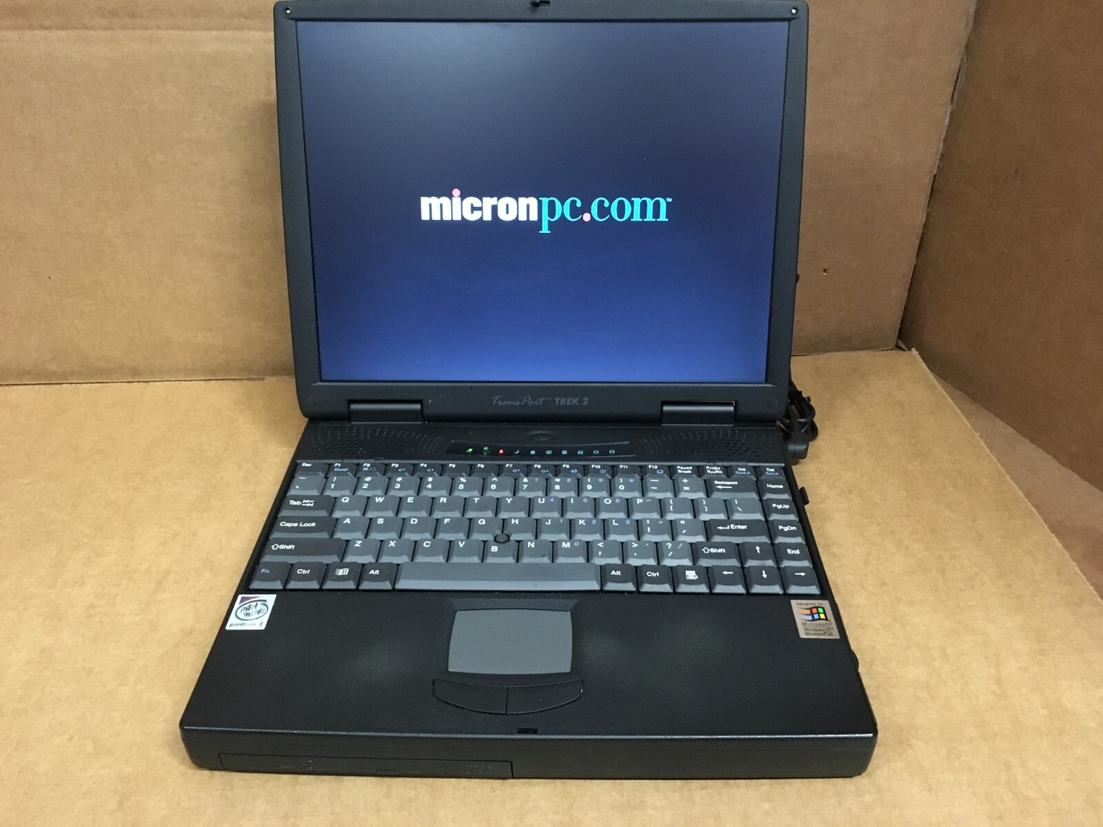 Micron Electronics Laptop Transport Trek 2 AGP 10GB HDD windows 98 ATI RAGE