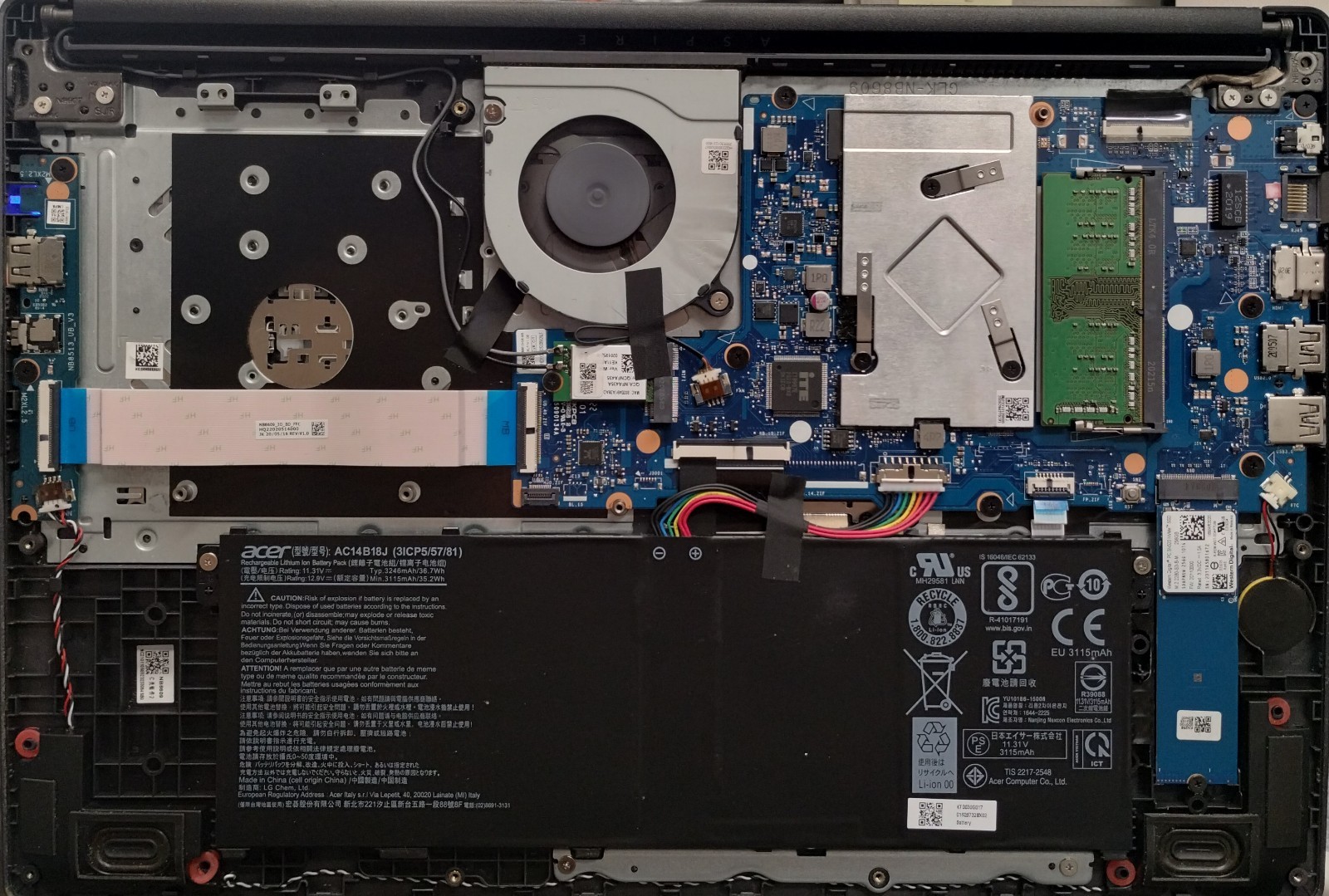Acer Aspire 3 A315-34 15.6″ Laptop Pentium Silver 8GB RAM 256GB SSD W10H H4073