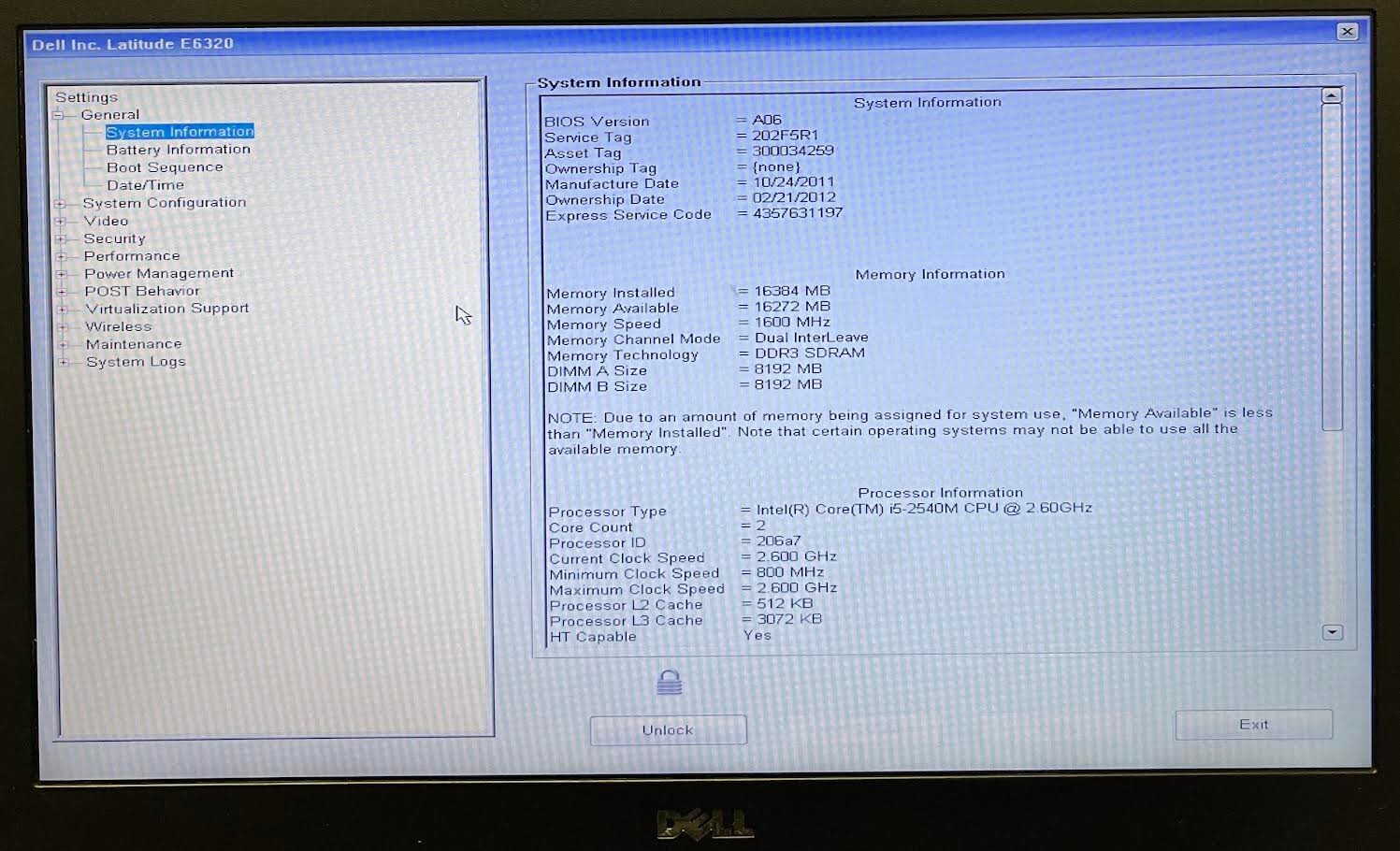 Dell Latitude E6320 13.3” Laptop i5-2540M 16GB RAM 128GB SSD Win 10 Home