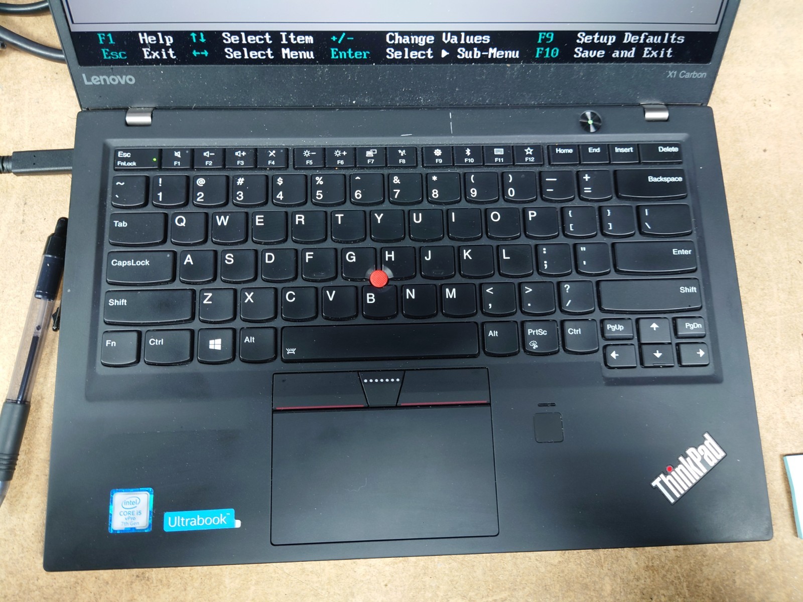 Lenovo X1 Carbon 5th Gen 14″ FHD i5-7300U 8GB RAM No OS/SSD