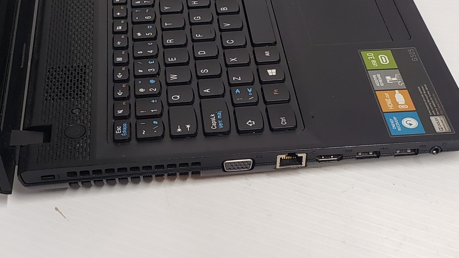 Lenovo G505 Laptop AMD E1-2100 1GHz 260GB HDD 2GB Ram Win 8