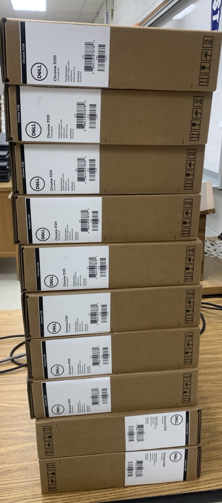 LOT of 10 EMPTY Dell Chromebook Boxes