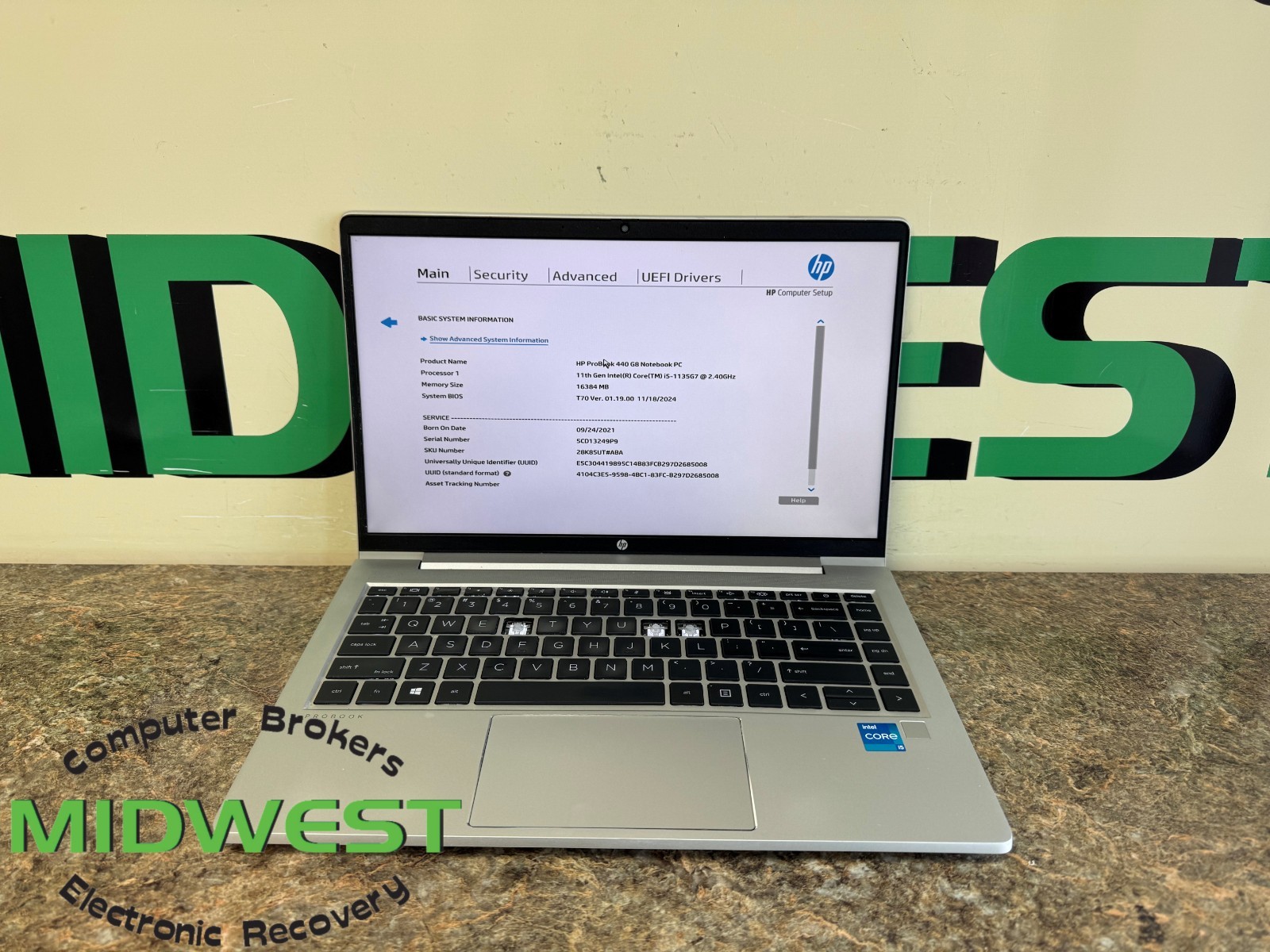 HP ProBook 440 G8 i5-1135G7 2.4GHz 16GB 256GB SSD