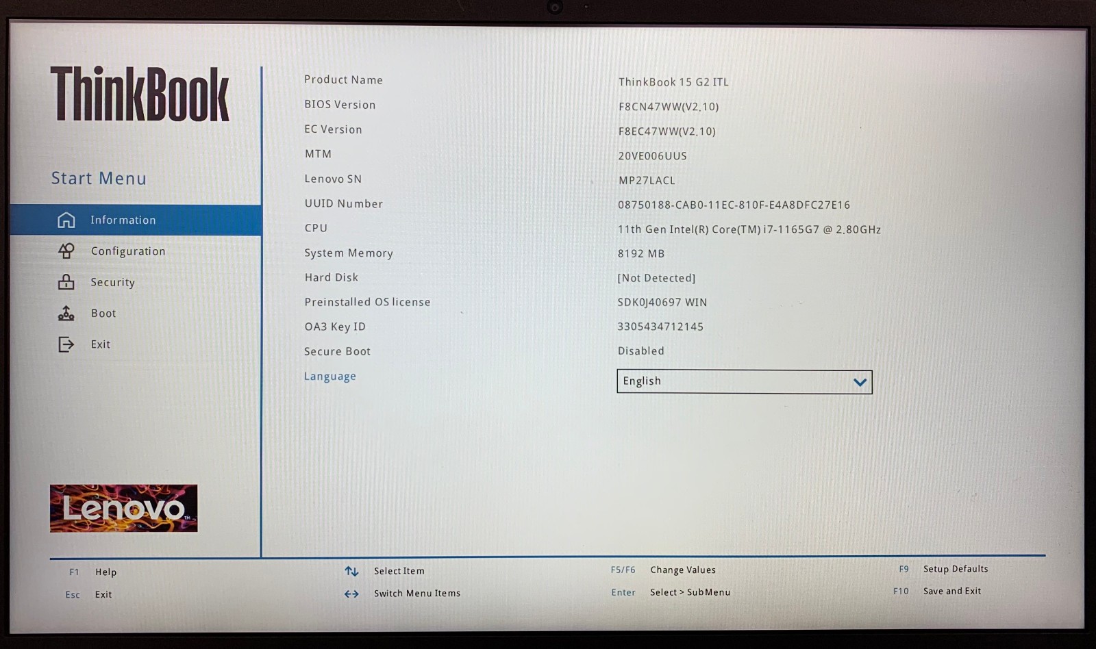Lenovo ThinkBook 15 G2 ITL 15.6″ i7-1165G7 8GB RAM, No Storage, Remote Managed
